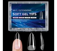 Chiaro Piazza Chiodi Punte Set 240Pcs Gel Copertura Completa False 12 Dimensioni Estensioni Per La Casa Manicure Nail Art Accessori