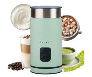 CHiATO milkPLAY - Montalatte elettrico 4 in 1, per schiuma fredda, matcha, cacao e latte macchiato (verde)
