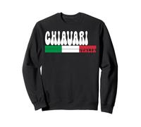 CHIAVARI City Italia Vintage Bandiera Italia per Gli Amanti dei Viaggi Felpa