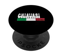 CHIAVARI City Italia Vintage Bandiera Italia per gli amanti dei viaggi PopSockets PopGrip Adesivo
