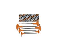 CHIAVE 2,5-8 MM ESAGONALE CON IMPUGNATURA PIEGATA SFERICA SERIE 6 PZ 96TBPP/S6