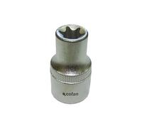 CHIAVE A BICCHIERE 1/4" TORX FEMMINA E-5