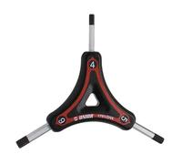 Unior Chiave esagonale a tre vie nero/rosso, 4/5/6 mm