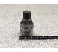 Chiave a Bussola 1/2" Extra-Corta con Inserto Esagonale 12 mm - Hazet 985-12