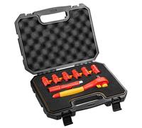 NEO TOOLS Set Chiavi A Bussola 1000V | Set 8 Pezzi, Acciaio CV, Chiavi A Bussola Esagonali 10-19 mm, Cricchetto, Prolunga | Per L'elettricista, In Valigia