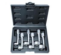 Chiave a bussola ad anello aperta con attacco a L da 1/2" for allentare e stringere dadi bulloni 12PT 12/14/16/17/18/19 mm 6 pezzi facile da trasportare