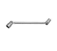 Chiave a bussola articolata 8x9 mm in acciaio inossidabile, ideale per lavori in spazi ristretti e facilitare l'accesso a viti difficili.
