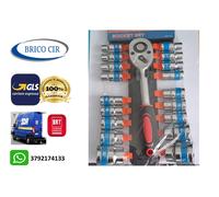 Chiave a Bussola boccole esagonali 1/2 Cricchetto con Bussole 19pz 6-32mm