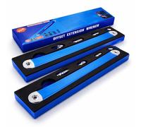 Chiave a Bussola con Prolunga Universale, Estensione per Cricchetto con Meccanismo a Catena, Strumento per Spazi Stretti Motore Auto e Moto, Trasferimento di Coppia 1:1, Adattatori Inclusi (A,2)