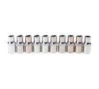 Chiave a bussola corta metrica, accessorio per chiavi a bussola da 1/4", 6 punti, 4 mm-14 mm, adatta per fai da te e riparazioni professionali, presa lavorata con precisione