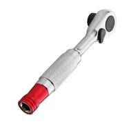Chiave a bussola da 1/4 "Drive Cricchetti Maniglia Costruzione in Acciaio Professionale Precisioni Meccanica Strumento Multifunzione Chiave a bussola