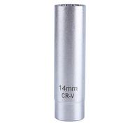 Chiave a Bussola Dodecagonale per Candela 14mm 3/8" Plug Polish Socket Strumento di Rimozione Drive + bujia magnetica plug socket plug socket