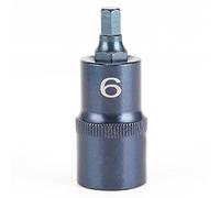 Chiave a bussola esagonale 1/2 pollice interfaccia Chiave rapida Acciaio legato S2 Brunitura Utensili manuali Hardware Set di punte a bussola di livello professionale per (H6)