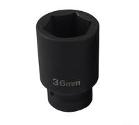 Chiave a bussola esagonale da 36 mm, attacco da 3/4 di pollice per riparazione automobilistica, in acciaio ad alta resistenza, adattatore per chiave con fermo a sfera, profilo profondo 78 mm