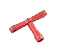 Chiave A Bussola Esagonale per Dadi da 7 mm In Metallo per Auto Cingolate RC 1/18 1/24 TRX4M SCX24 AX24 FCX24 FCX24M Parti di Aggiornamento Rosse
