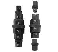 Chiave a bussola esagonale per moto | 12-24 mm compatto universale - Inserto chiave esagonale per cuscinetto dado pneumatico ruota forcella posteriore auto meccanico officina
