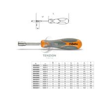 BETA 942BX 7 - Chiavi a bussola esagonale tipo corto cromate