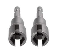 Chiave a bussola industriale con codolo esagonale da 1/4", lunghezza 65 mm, chiave a bussola a farfalla, dado ad ala lunga, cacciavite elettrico