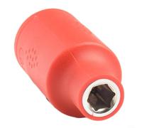 Chiave a bussola isolata per lavori live-line, 1000 V, nominale 5,1 cm, bussole metriche da 8 mm a 32 mm, materiale TPE su tutto il manicotto (22 mm)