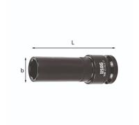 Chiave a bussola lunga esagonale sottile attacco 1/2'' - USAG 235 1/2 MLS