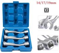 Chiave a Bussola per Iniettori Diesel Ad Anello Aperto kit 3 Pezzi 1/2 Pollici