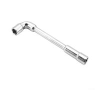 Chiave a bussola per tubi da 6 mm, 8 mm, 10 mm, 12 mm, con finitura cromata opaca a gomito perforato, perfetta per una maggiore coppia, chiave esagonale profonda per moto a L (sku da 12 mm)