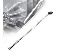Chiave a bussola regolabile da 45,7 cm, design pieghevole a leva dello sterzo, per autoveicoli e officine pesanti (argento)