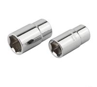Chiave a bussola telescopica per auto, design a doppia testa con dimensioni da 17/19 mm e 21/23 mm, in acciaio al carbonio cromato per rimozione e serraggio dei dadi dei pneumatici (2 pezzi)