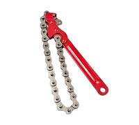 Chiave a catena da 20,3 cm, in acciaio al carbonio, resistente, per semi camion, catene a cricchetto regolabili e resistenti, chiavi per filtro olio, catene reversibili stile tubo con multiuso