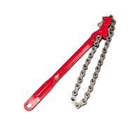 Chiave a catena professionale con ganascia regolabile, corpo in metallo, finitura anticorrosione, per manutenzione del veicolo, impugnatura ergonomica