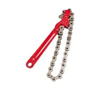 Chiave a catena professionale con ganascia regolabile, corpo in metallo, finitura anticorrosione, per manutenzione del veicolo, impugnatura ergonomica