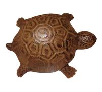 Chiave a chiave di ricambio a forma di tartaruga nascondi un supporto per mezzi nascosto in ghisa resistente al clima 4.5x2.2x3, 4 pollici Hider decorativo per giardino da giardino all'aperto..