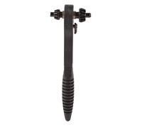 Chiave a cricchetto 2 in 1, chiave a cricchetto in acciaio per utensili Design antiscivolo resistente Chiave a cricchetto per mandrino da trapano nera professionale per la maggior