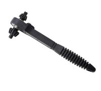 Chiave a cricchetto 2 in 1 con interruttore reversibile, teste da 12,8 mm e 17,2 mm per serraggio e allentamento dei mandrini per trapano elettrico, manico antiscivolo (150 mm)