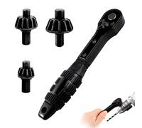 Chiave a cricchetto 2 in 1 per mandrino a cricchetto, universale a doppia testa, chiave a cricchetto compatibile con la maggior parte dei trapani elettrici, ricambio per utensili elettrici, con design