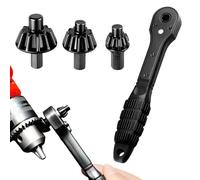 Chiave a cricchetto 2 in 1 per mandrino per trapano, universale, a doppia testa, chiave a cricchetto, compatibile con la maggior parte dei trapani elettrici e utensili elettrici (1 pezzo)