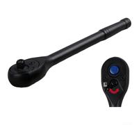 Chiave a cricchetto a 72 denti, 17,8 cm, attacco 1/4 con sgancio rapido e direzione reversibile per un facile passaggio tra serraggio e allentamento (nero)