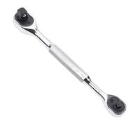 Chiave a cricchetto a 72 denti a doppia direzione, con impugnatura ergonomica antiscivolo, supporto per punte da 1/4", chiave in acciaio legato ad alta resistenza