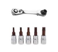 Chiave a cricchetto a doppia estremità da 1/4 di pollice con cricchetto a 72 denti a passo fine e layout offset, costruita per un fissaggio di precisione