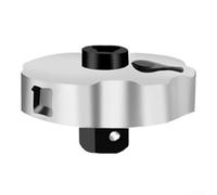 Chiave a cricchetto a doppia testa con rotella e impugnatura sul palmo, strumento compatto a cricchetto in metallo per bussole da 1/4, 3/8 e 1/2 pollici, mano reversibile (3 pezzi)