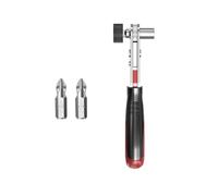 Chiave a cricchetto bidirezionale, in acciaio al carbonio, compatta, ergonomica, per riparazioni auto e domestiche, con meccanismo bidirezionale