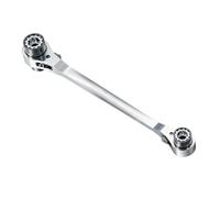 Chiave a cricchetto compatta 8 dimensioni in 1 strumento impugnatura antiscivolo doppia testa design chiave materiali in acciaio industriale Set di attrezzi a cricchetto a doppia testa a lunga durata