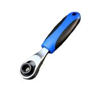 Chiave a cricchetto compatta a 72 denti con funzione reversibile e impugnatura ergonomica, per mini cacciavite in acciaio blu con asta di prolunga e dieci punte per riparazioni rapide su strada e a