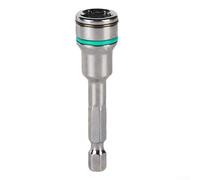 Chiave a cricchetto con adattatore magnetico per dado esagonale per l'uso con cacciaviti pneumatici ed elettrici, caricato a molla per un fissaggio solido, materiale metallico (10 mm)