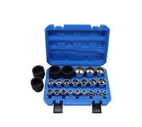 Chiave a cricchetto con bussola Torx dentata a 12 punte, specifiche 8-36 mm, testa a bussola, set da 21 pezzi con bussola Torx a 12 punte Per uso fai da te