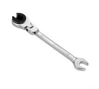 Chiave a cricchetto con design a testa articolata per una maggiore libertà di movimento quando si lavora intorno a ostacoli e ostacoli (B)