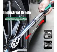 Chiave a cricchetto con presa telescopica per riparazione automobilistica Set a cricchetto con testa regolabile Strumento manuale con chiave a sgancio rapido da 72 denti