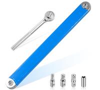 Chiave a cricchetto con prolunga Offset con adattatori da 1/2", 1/4", 3/8" Chiave a cricchetto con prolunga curva con prolunga a cricchetto Prolunga per chiave a cricchetto da 39 cm per riparazione