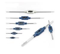 Chiave a cricchetto con supporto per maschi 1 pz M1-M32 Chiave a mano regolabile for ingegneri Supporto for chiave for filettatura Utensile manuale(M4-M12)