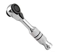 Chiave a cricchetto da 1/4" con manico in acciaio da 8,4 cm, realizzata per prestazioni e comfort costanti durante le ripetitive operazioni di fissaggio e allentamento